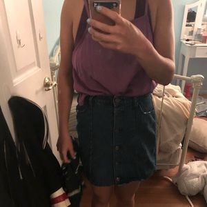 Purple spaghetti strap top flowy